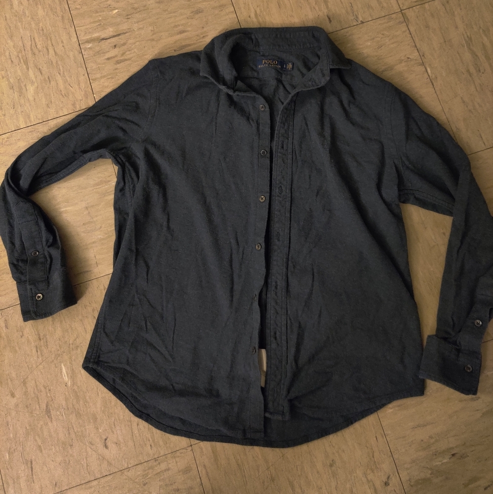 Men's Polo Casual Button Down L